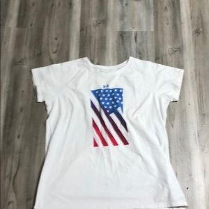 American Flag Under Armor Shirt